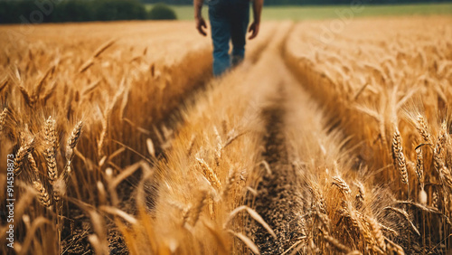 Wheat field, widescreen 16:9, 300 dpi, with space for text photo