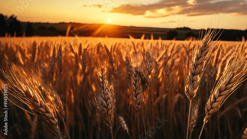 Wheat field, widescreen 16:9, 300 dpi, with space for text photo