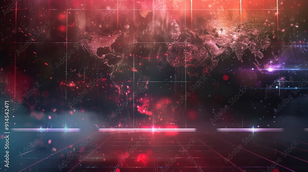 Background of the Digital World Breaking News Studio. Generative Ai Background of the Digital World Breaking News Studio. Generative Ai