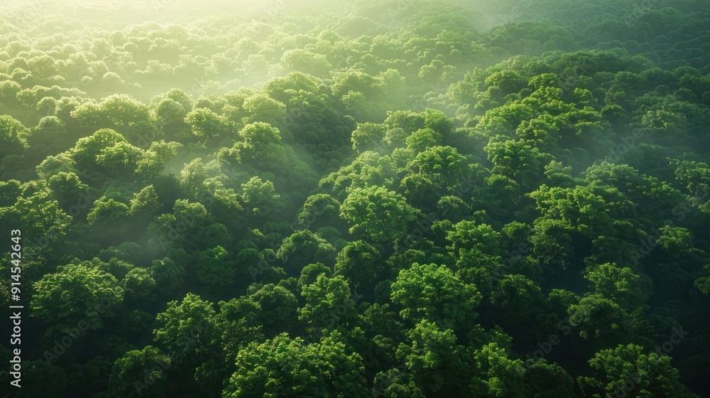 Aerial View of a Lush Forest Aerial View of a Lush Forest