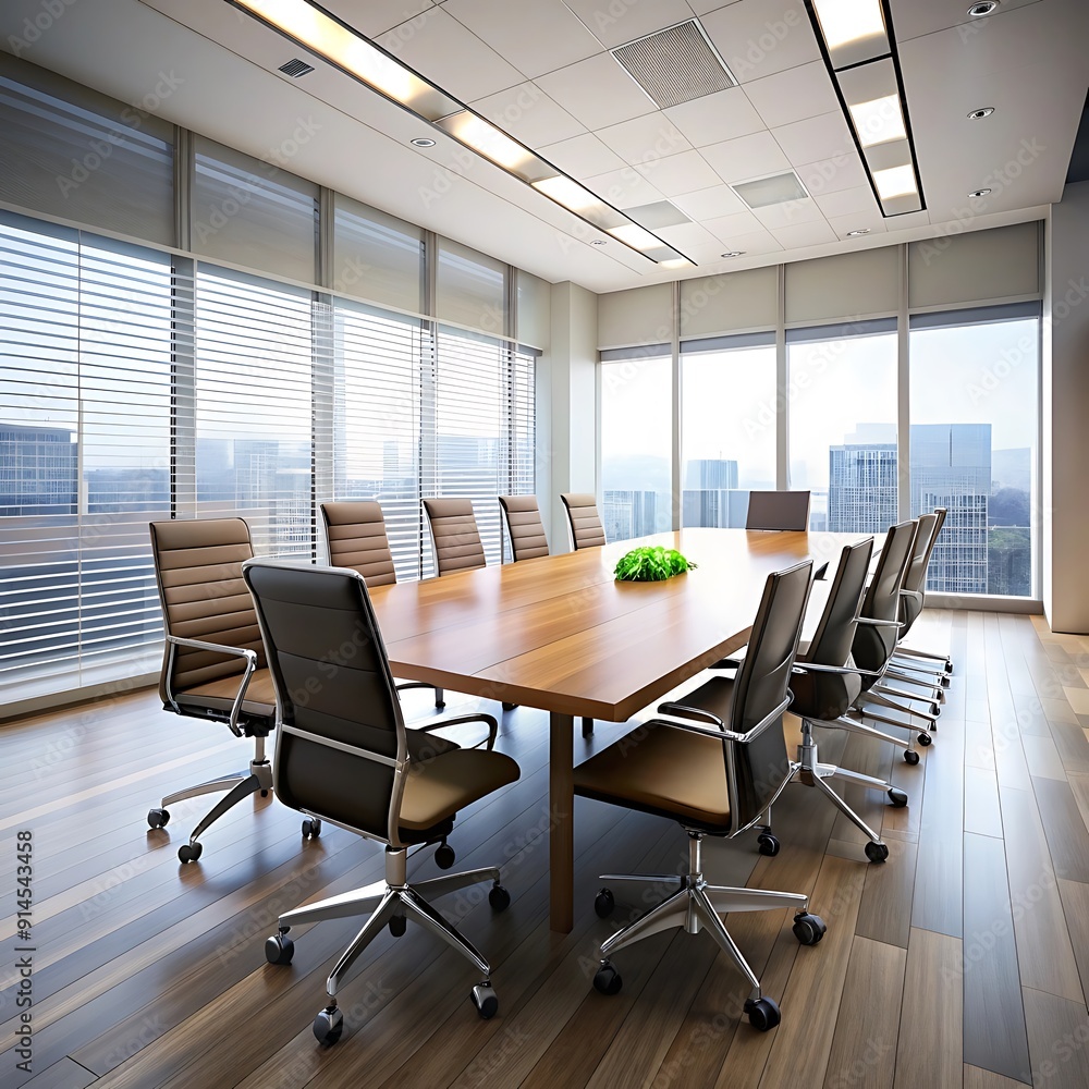 Business meeting room on high rise office building Business meeting room on high rise office building