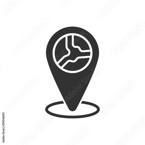 Planet Location Map Pin Icon