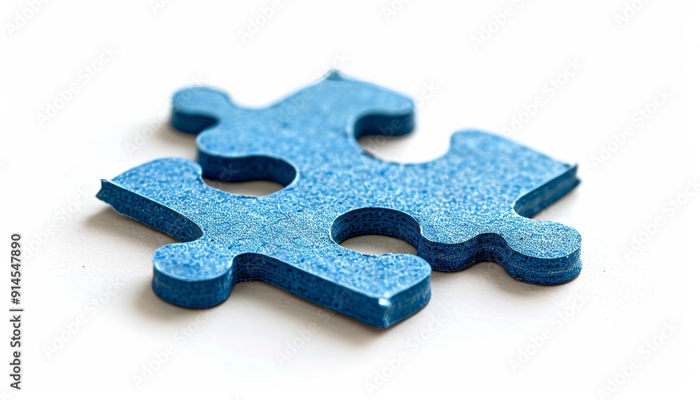 Fototapeta premium Jigsaw puzzle piece completing the puzzle, representing the final piece a business solution