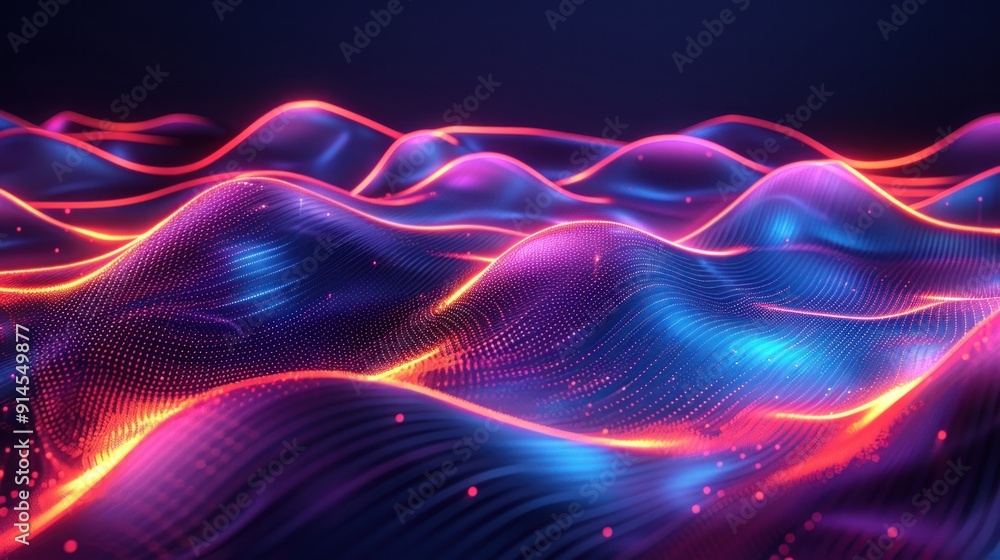 Abstract Digital Landscape Abstract Digital Landscape