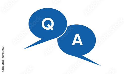 art question and answer icons. question and answer symbols illustration