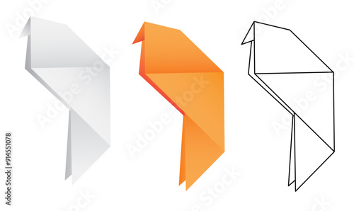 origami parrot