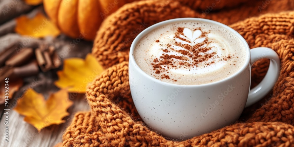Cozy Pumpkin Spice Latte Autumn Vibes Cozy Pumpkin Spice Latte Autumn Vibes