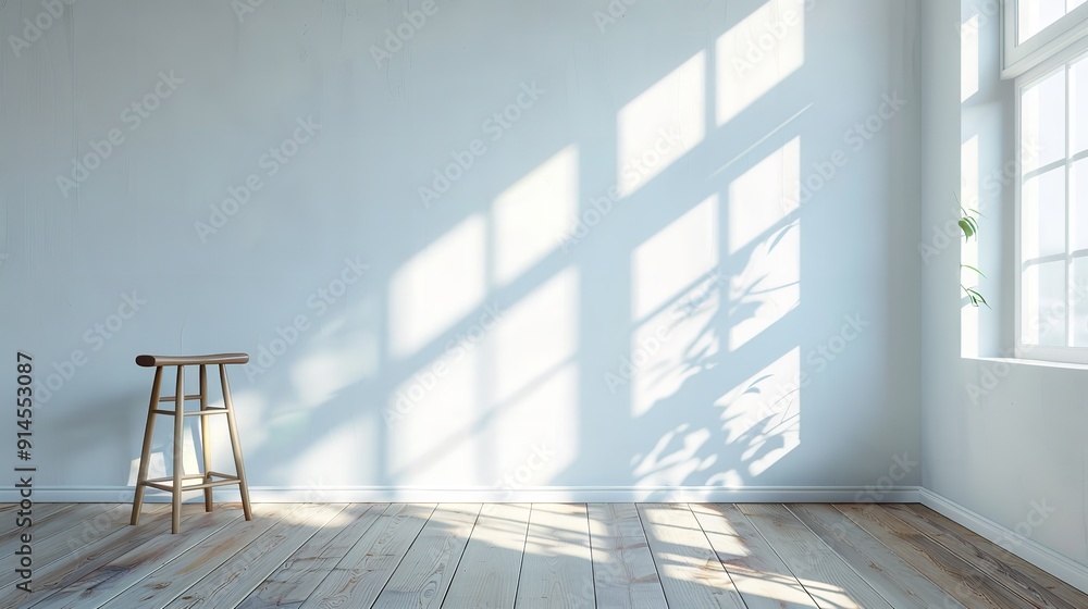Obraz premium Innovative home design idea: soft, abstract white lighting. Generative Ai