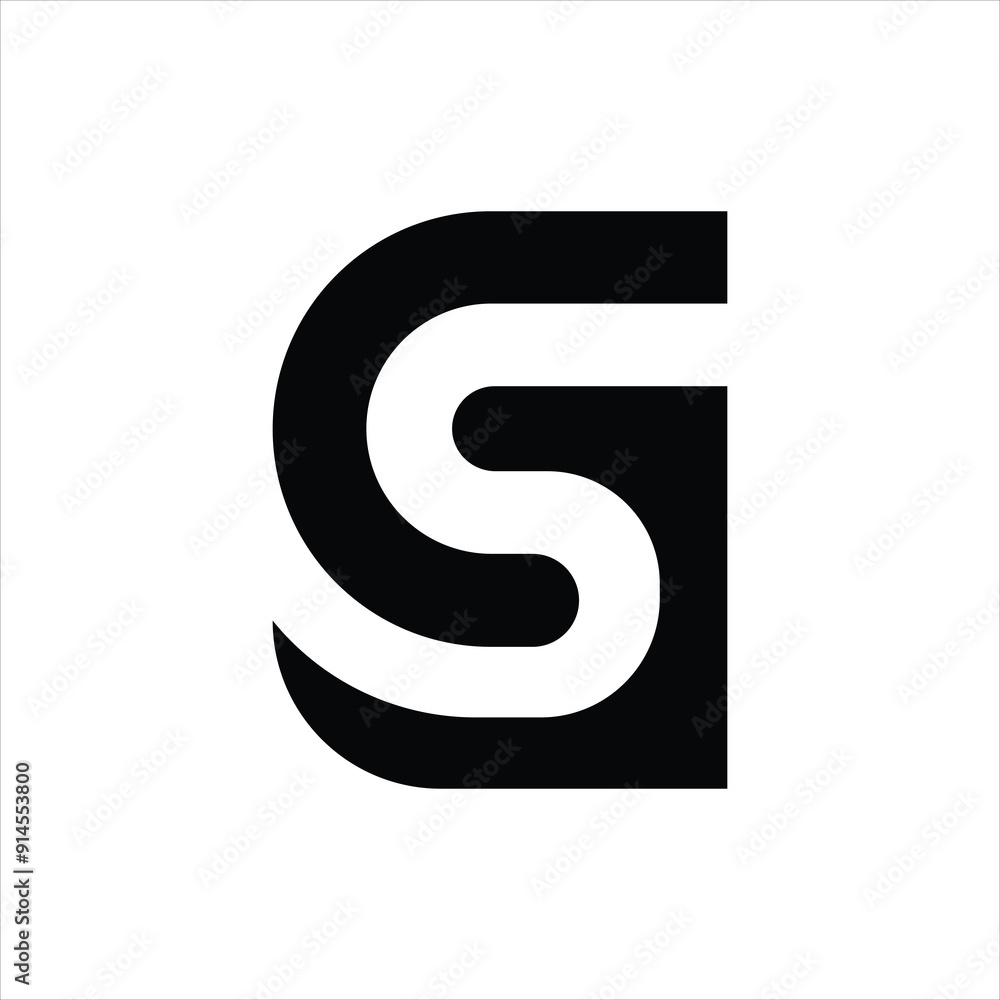 Letter c s g negative space unique logo idea Letter c s g negative space unique logo idea