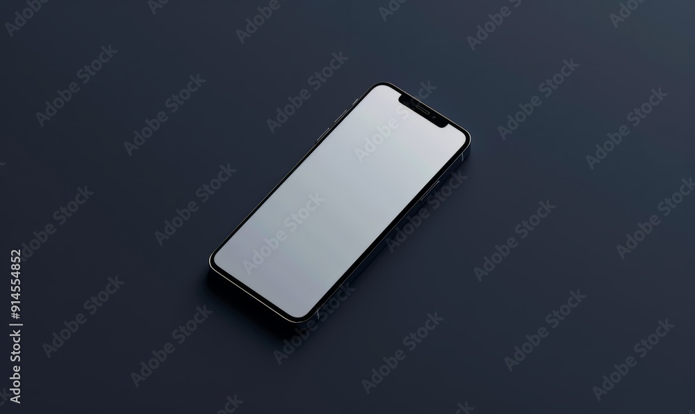 Empty smartphone screen mockup Empty smartphone screen mockup