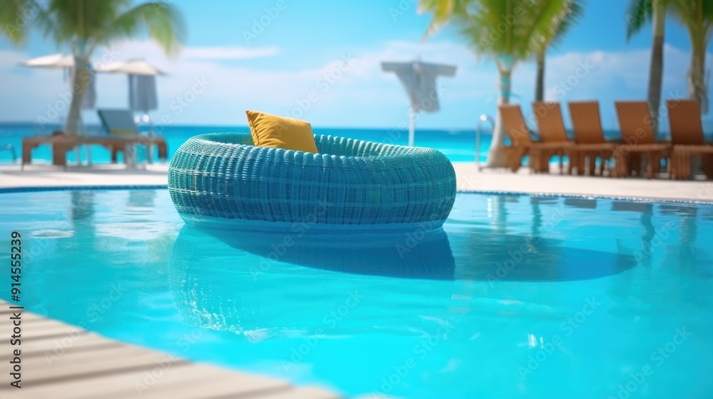 Fototapeta premium Relaxing by the Pool