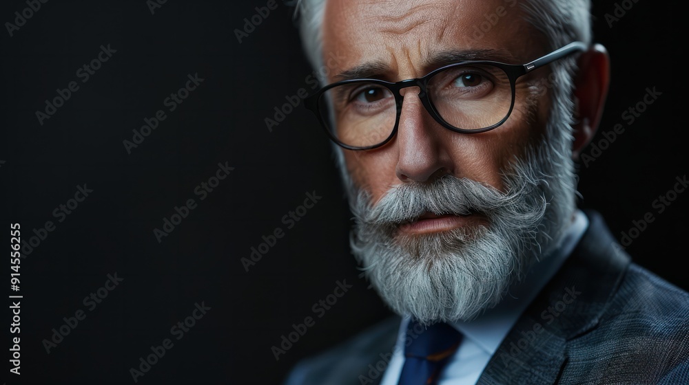 Portrait of Successful Senior Businessman Consultant Portrait of Successful Senior Businessman Consultant