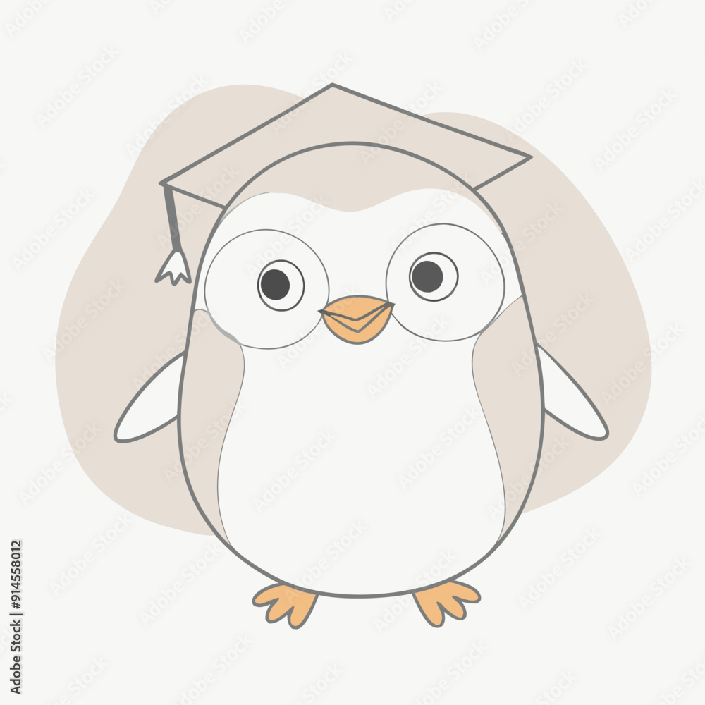 baby penguin vector illustration line art baby penguin vector illustration line art