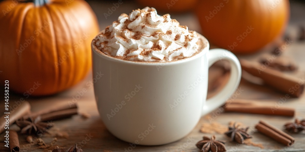 Cozy Pumpkin Spice Latte Autumn Vibes Cozy Pumpkin Spice Latte Autumn Vibes