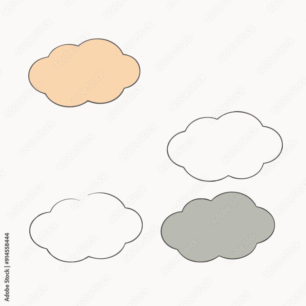 a set of comic speech bubbles and thought balloons vector illustration a set of comic speech bubbles and thought balloons vector illustration