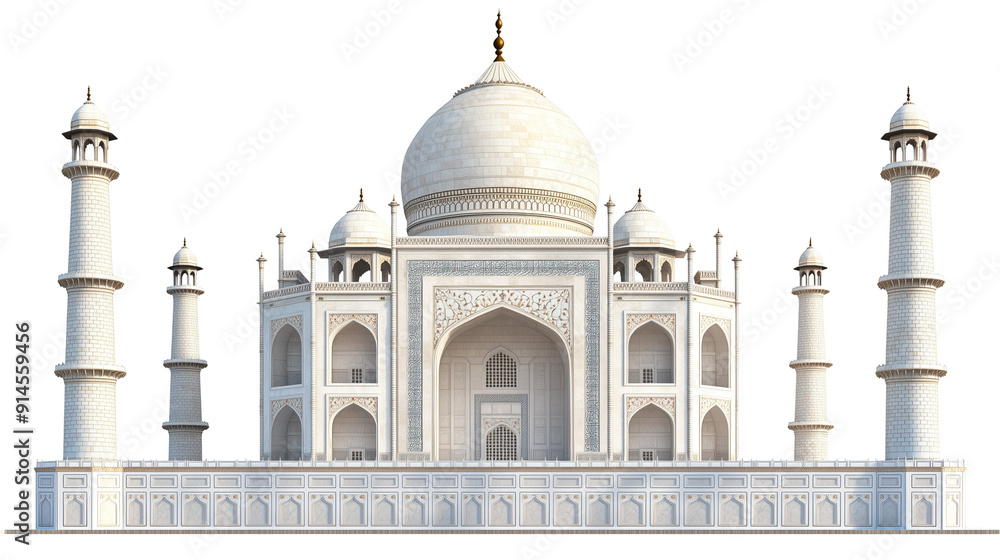 Obraz premium Taj mahal isolated.