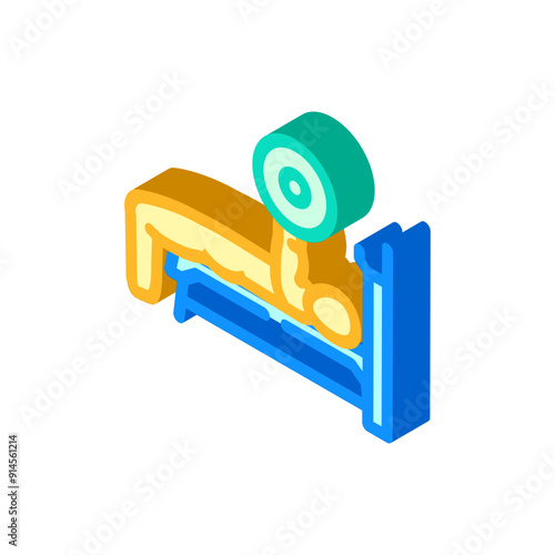 walking lunges fitness exercise leg isometric icon vector. walking lunges fitness exercise leg sign. isolated symbol illustration