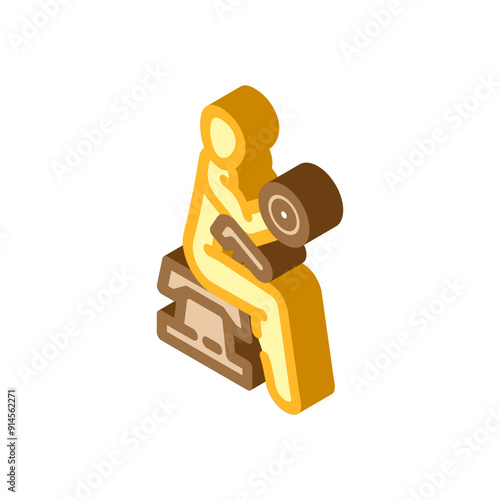 glute bridges fitness exercise leg isometric icon vector. glute bridges fitness exercise leg sign. isolated symbol illustration