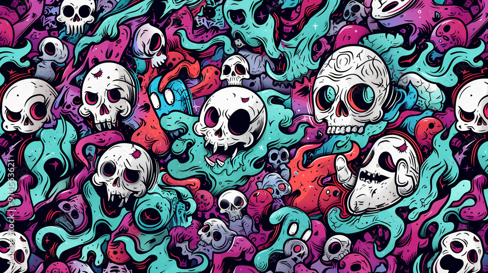 pattern with skull 3 pattern with skull 3