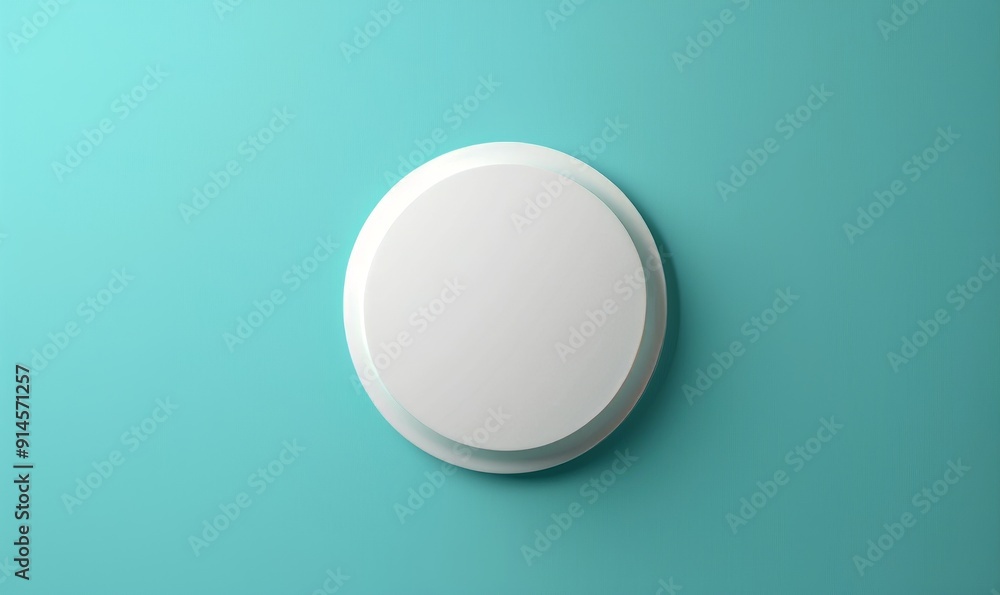 Simple white mocap circle on a turquoise background, perfect for logos Simple white mocap circle on a turquoise background, perfect for logos