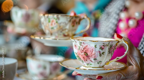 Stilvolle Porzellan-Teerunde – Nostalgische Momente in gemütlicher Gesellschaft