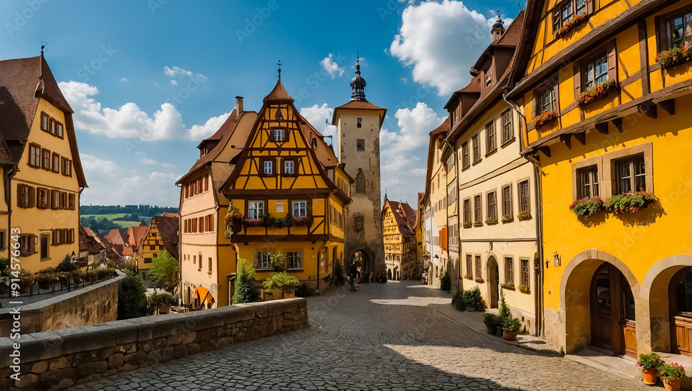 Fototapeta premium Amazing Rothenburg ob de Tauber Germany