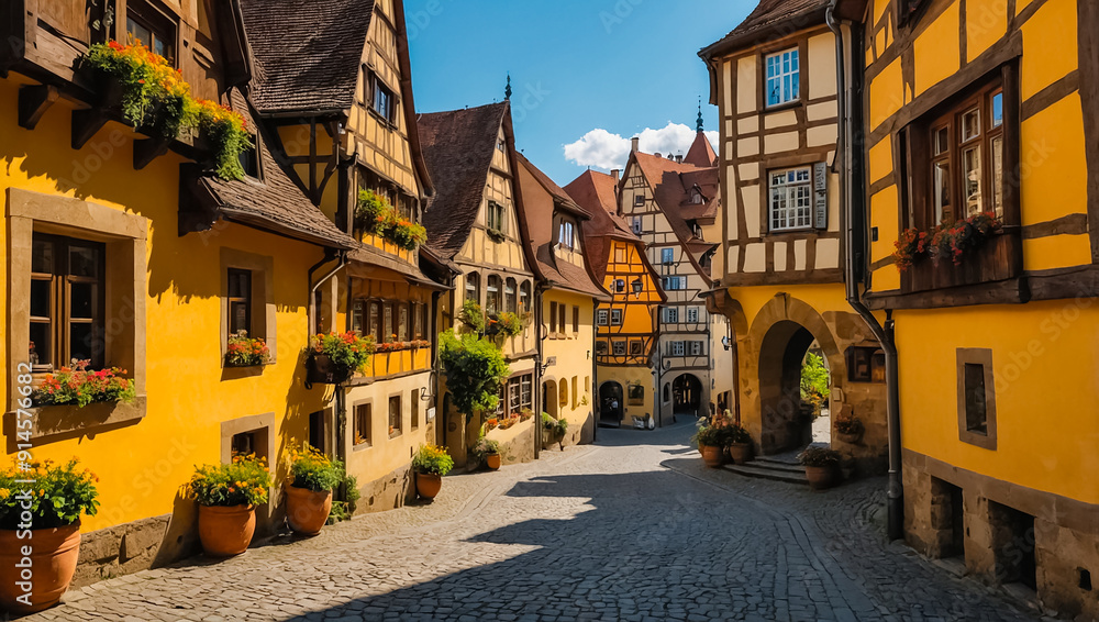 Fototapeta premium Amazing Rothenburg ob de Tauber Germany