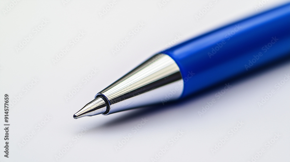 Photo of a blue pen on a white background, highlighting its sleek and simple design.
Photo of a blue pen on a white background, highlighting its sleek and simple design.