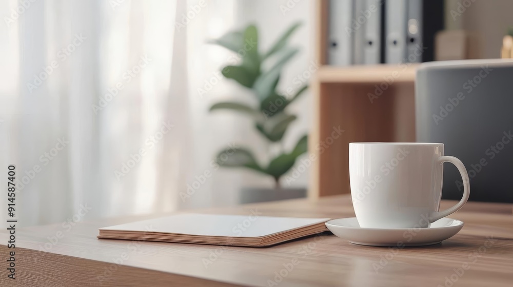 Cozy home office scene highlighting harmonious habits for work-life balance and lifestyle harmony Cozy home office scene highlighting harmonious habits for work-life balance and lifestyle harmony