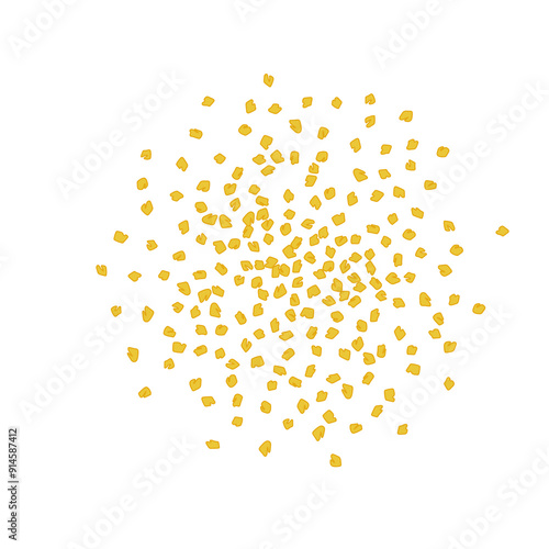 Fenugreek Seeds Vector Icon, Dry Trigonella, Spicy Methi Dana Grains, Indian Kitchen Seasoning Ingredient, Dry Yellow Fenugreek Seed Condiment Minimal Illustration