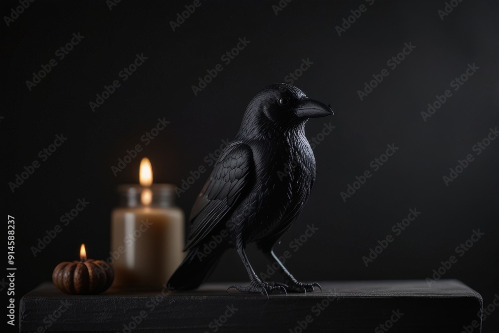 Obraz premium HALLOWEEN indoor decoration idea of pumpkin lantern