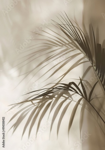 Palm Tree Shadow on Wall