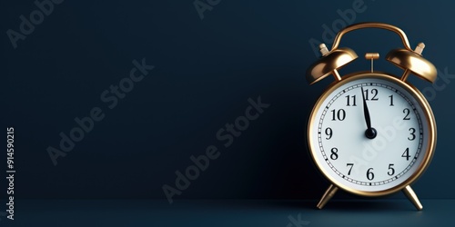 alarm clock on background time management alarm bell waking up sleep sleeping concept hour ringing timer design photo