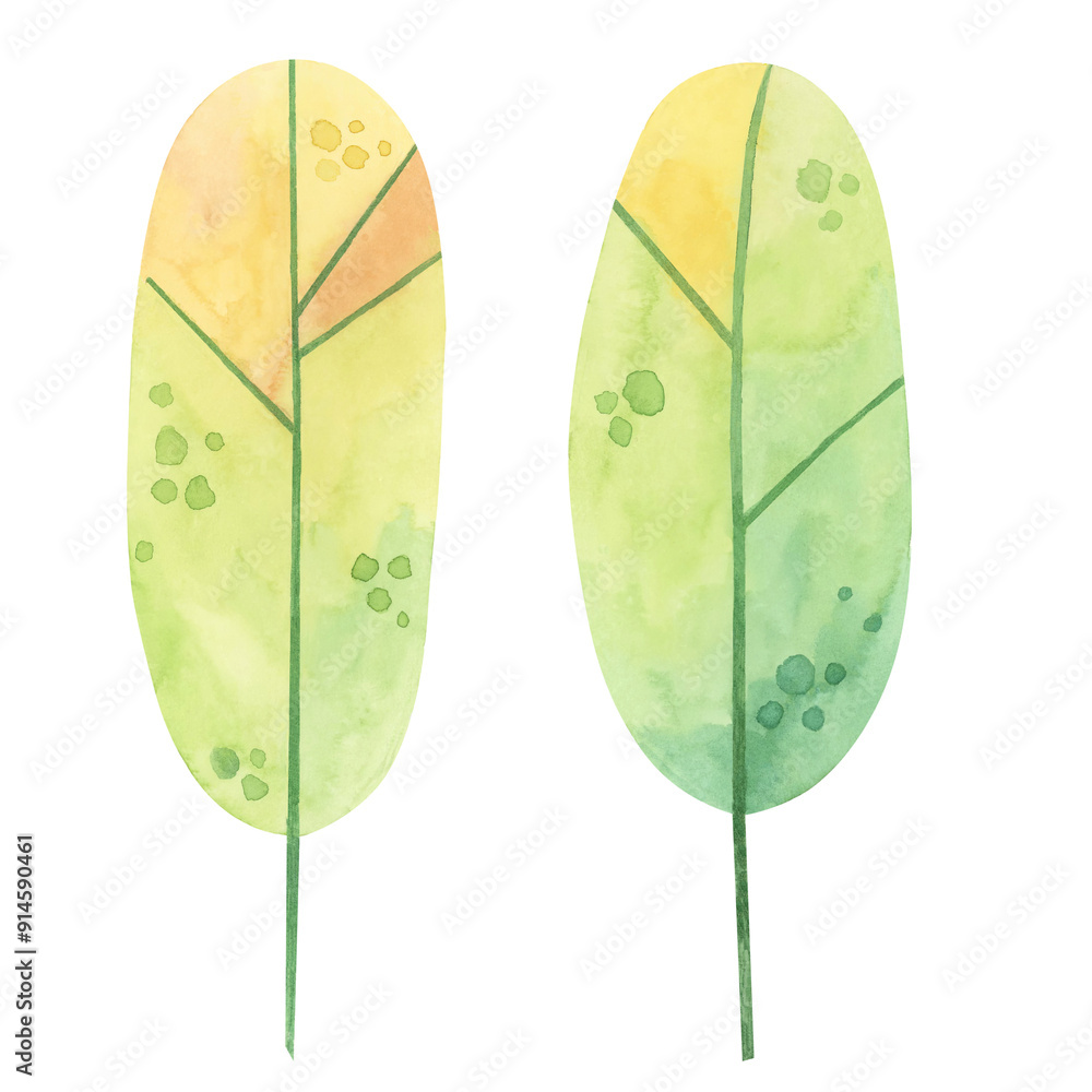 Green and yellow-green trees in cartoon style. Hand drawn watercolor clipart set perfect for nature-themed designs, garden illustrations, postcards, forest environment, or eco-friendly projects. Green and yellow-green trees in cartoon style. Hand drawn watercolor clipart set perfect for nature-themed designs, garden illustrations, postcards, forest environment, or eco-friendly projects.