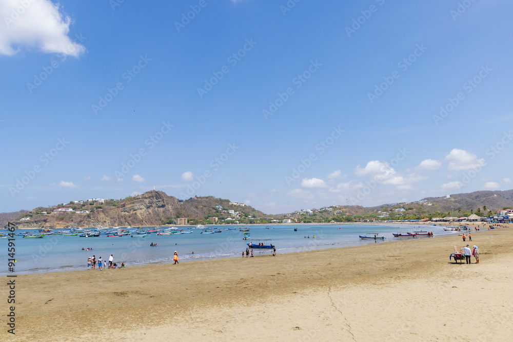 Beatuiful bay and beech of San Juan del Sur coastal town on the Pacific Ocean in the Rivas department in southwest Nicaragua. Beatuiful bay and beech of San Juan del Sur coastal town on the Pacific Ocean in the Rivas department in southwest Nicaragua.