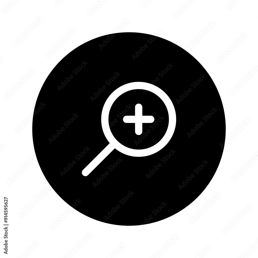 zoom in line circular icon zoom in line circular icon