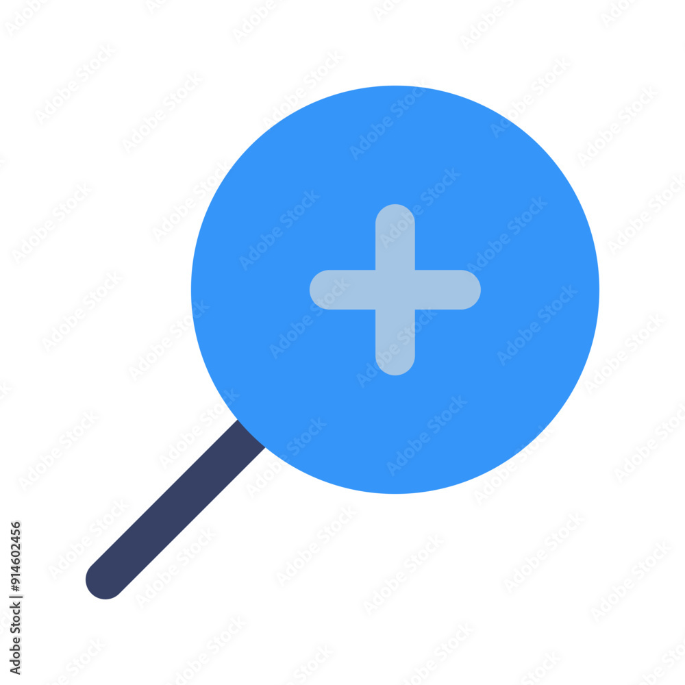 Fototapeta premium zoom in flat icon