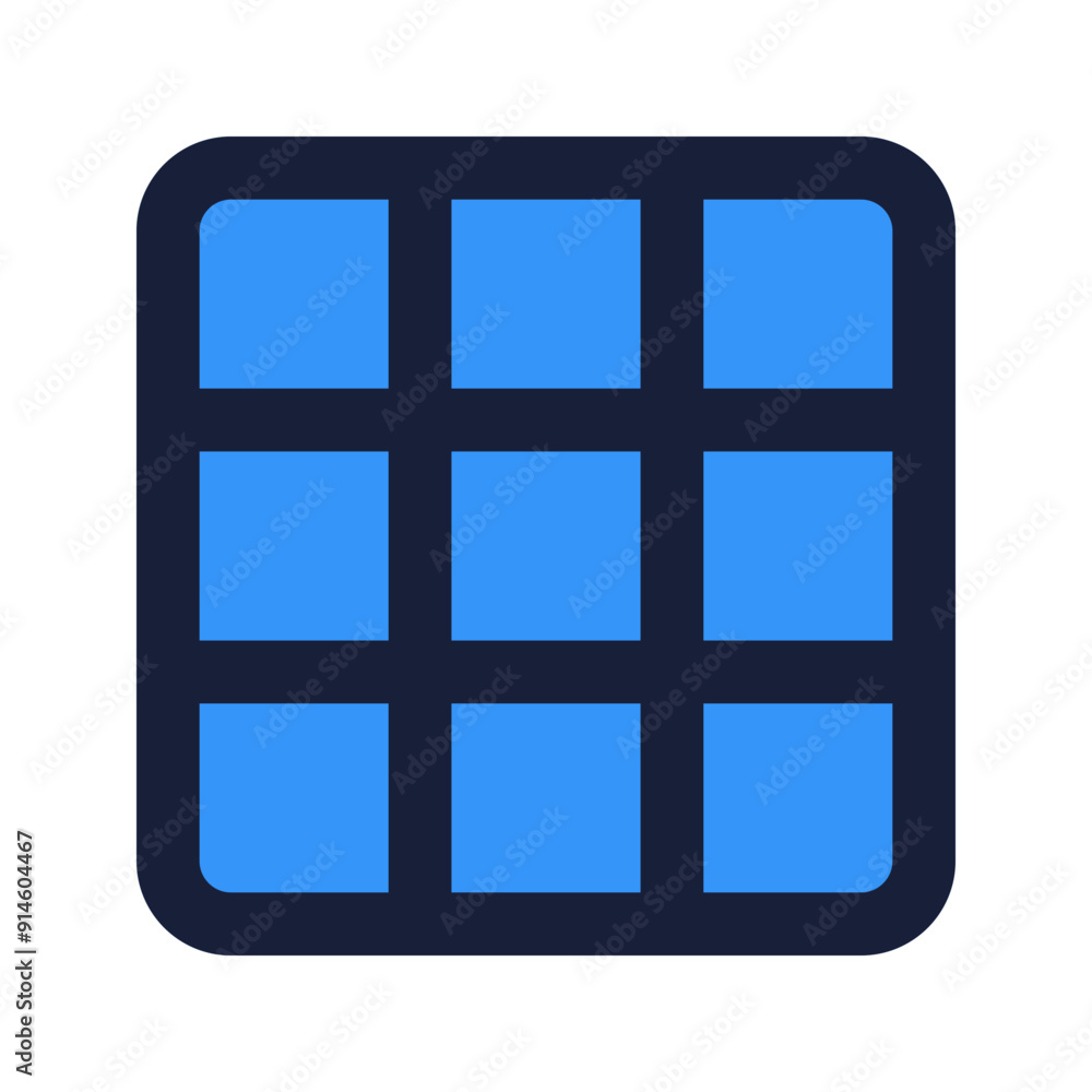 grid flat line icon grid flat line icon