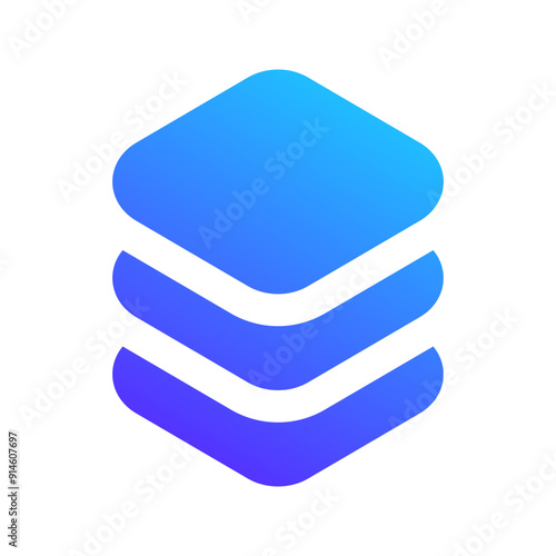 layer gradient fill icon
