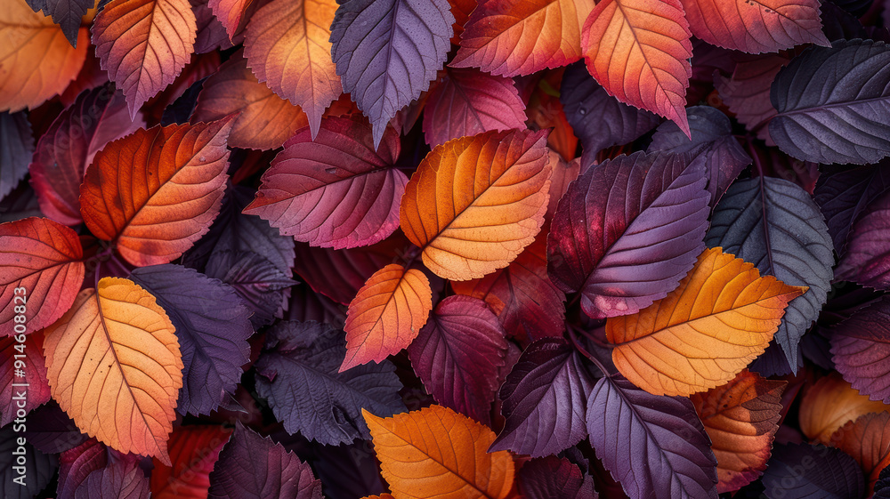 Autumn Leaves in Warm Shades. Autumn Leaves in Warm Shades.