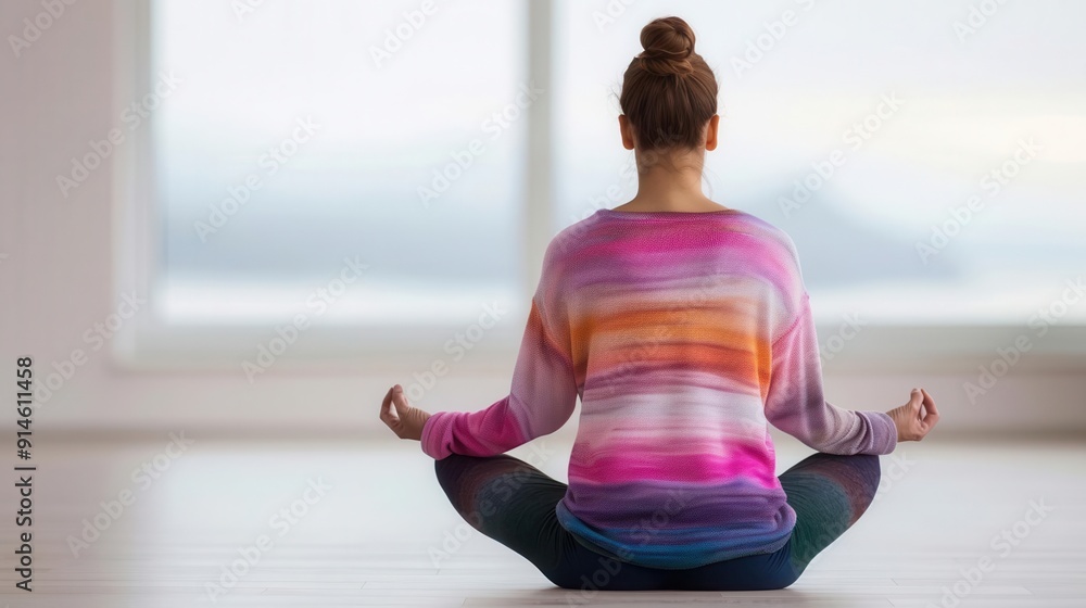 Yin yoga teacher, guiding practice, focus on, deep relaxation, vibrant, double exposure, yoga retreat Yin yoga teacher, guiding practice, focus on, deep relaxation, vibrant, double exposure, yoga retreat