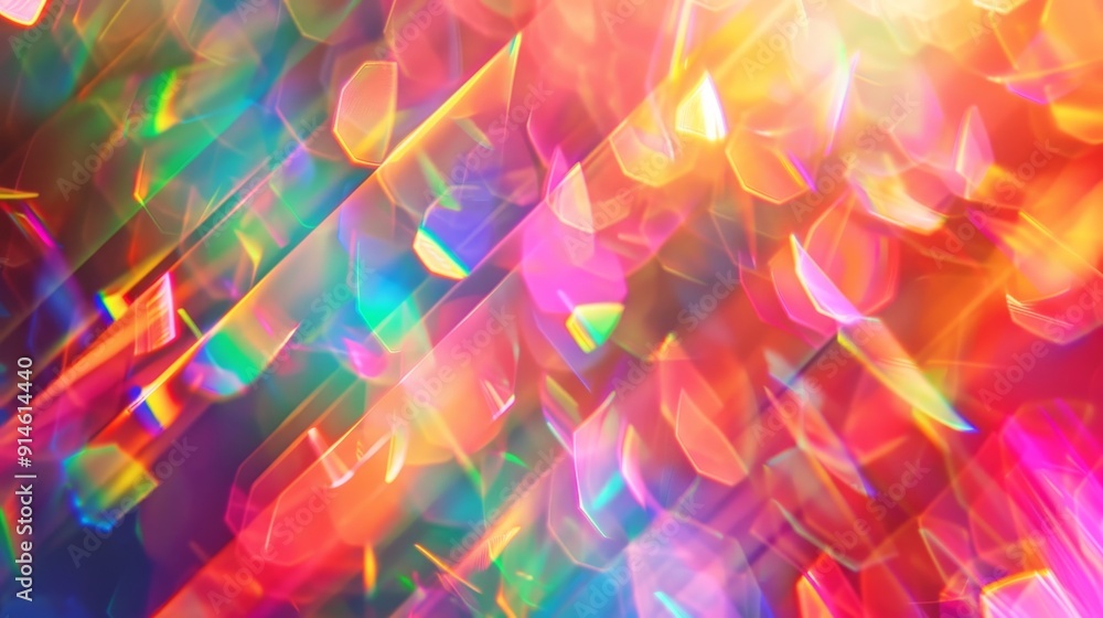 A colorful, abstract background with a rainbow of colors