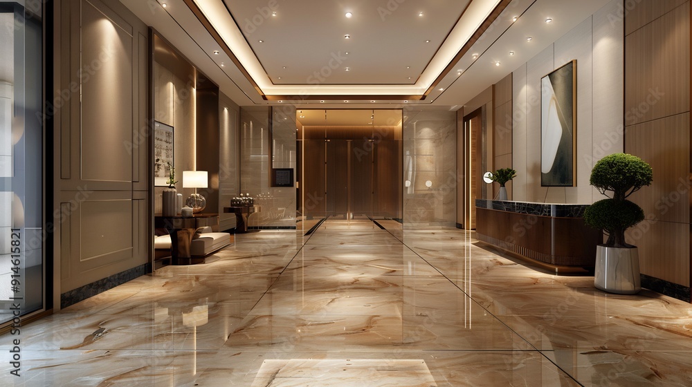 Obraz premium Minimal amazing modern interior living room design, white theme