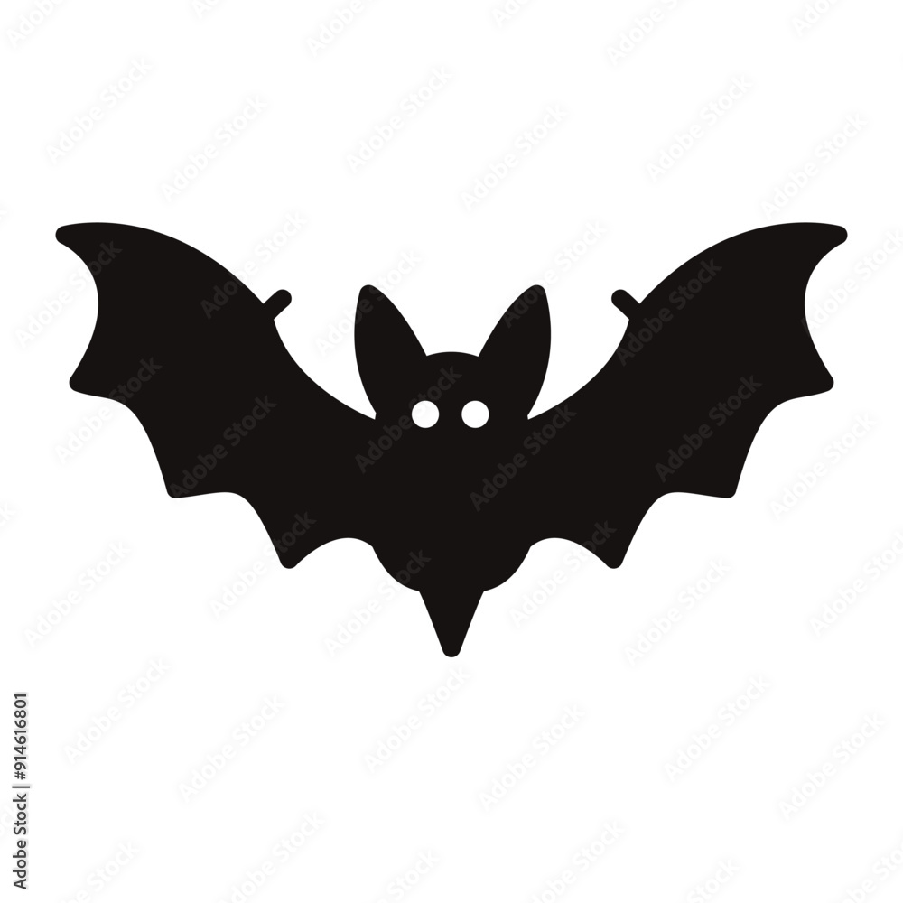 Fototapeta premium The bat icon is a Halloween holiday.
