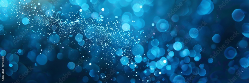 A blue background with many small blue circles A blue background with many small blue circles