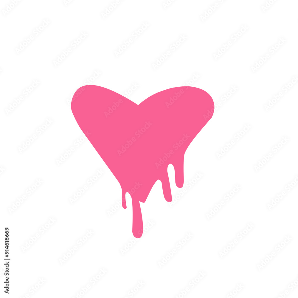 melting heart vector icon melting heart vector icon