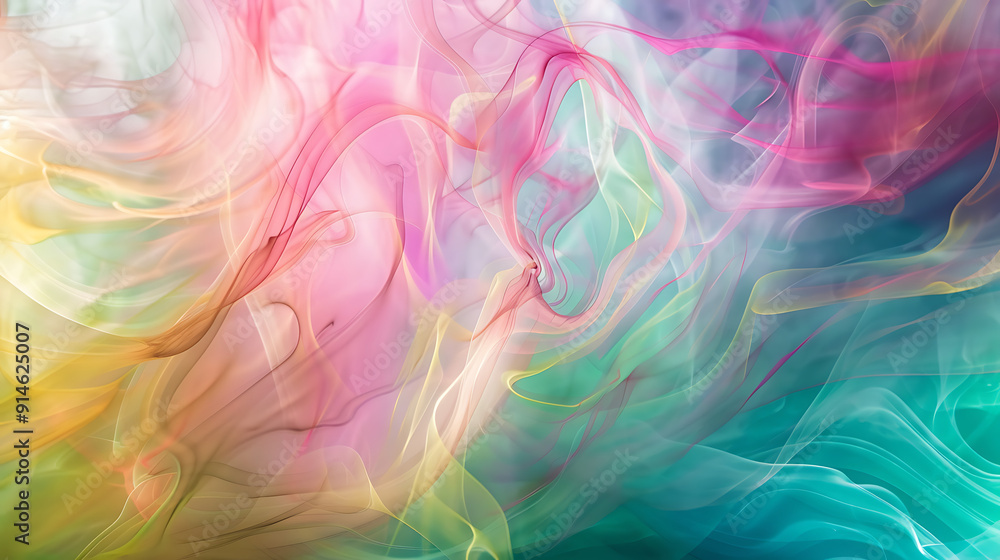 The image is a vibrant blend of colors, including shades of pink, green, blue, and yellow, merging seamlessly into each other The image is a vibrant blend of colors, including shades of pink, green, blue, and yellow, merging seamlessly into each other