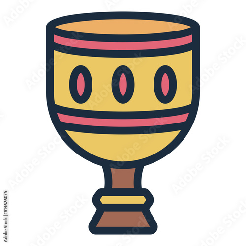 Goblet icon representing a medieval drinking cup or chalice.