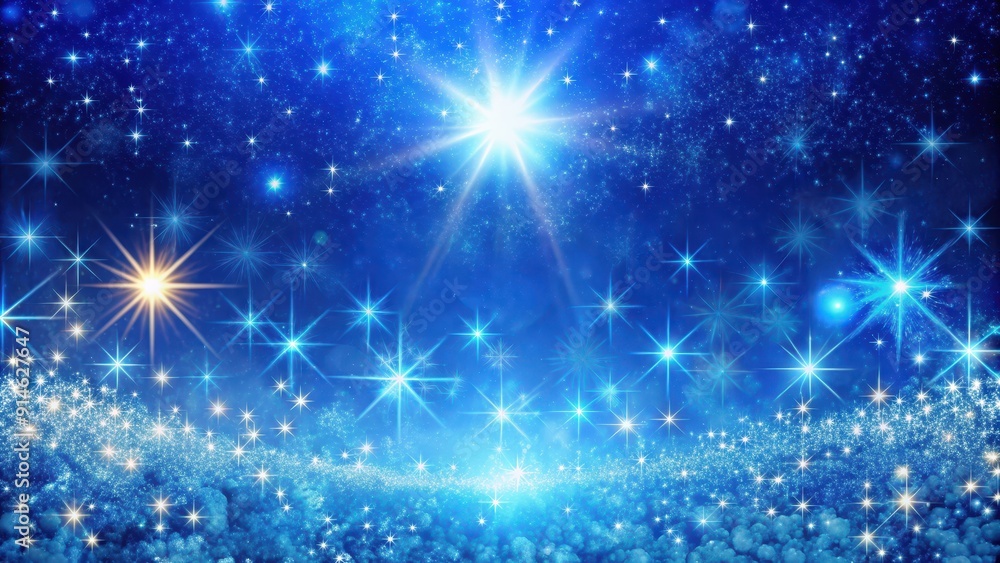Magic christmas bright blue sky with stars and glitter background, Magic, Christmas, Bright, Blue, Sky, Stars, Glitter Magic christmas bright blue sky with stars and glitter background, Magic, Christmas, Bright, Blue, Sky, Stars, Glitter