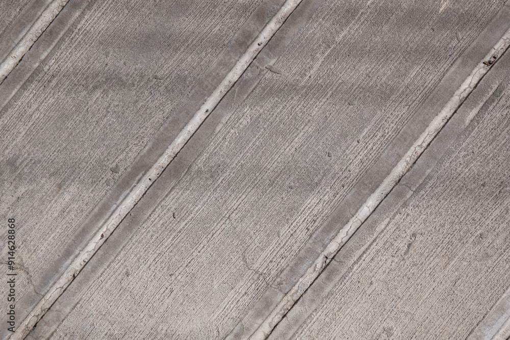 Imperfect Cement Floor, with Some Cracks on the Lines